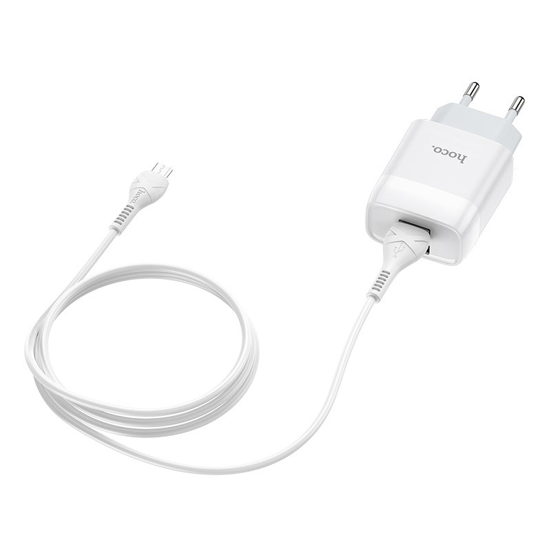 СЗУ Hoco C73A Glorious 2.4A (2USB-A) + кабель USB to MicroUSB
