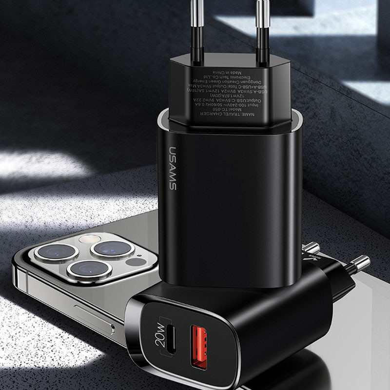 СЗУ Usams US-CC121 T35 QC3.0 + PD3.0 20W