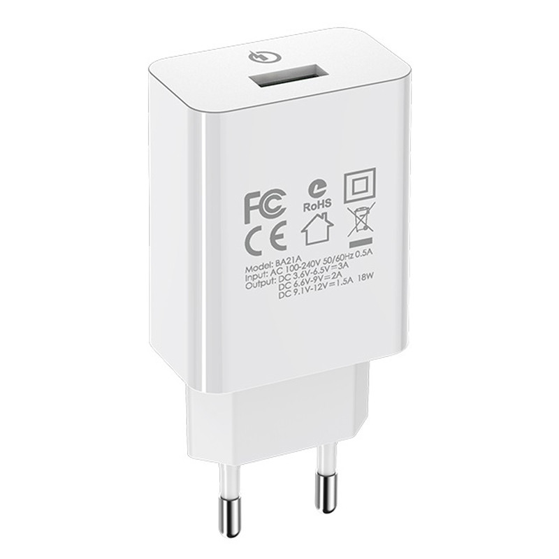 СЗУ Borofone BA21A Long journey QC3.0 3A (1USB-A)