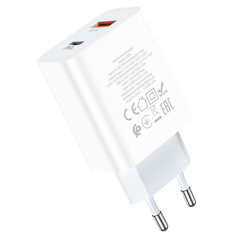 СЗУ Hoco C97A PD20W+QC3.0 (1USB-A/1C)