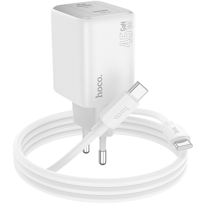 СЗУ Hoco N42 Elogiado 2C PD45W + Type to Type-C