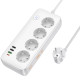 Удлинитель Hoco AC22 Sunlight (PD30W/1C/3A/4xSocket) (1.5m)