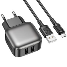 СЗУ Borofone BAS52A Absolute QC3.0 (1USB-A) + кабель USB to MicroUSB