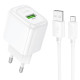 СЗУ Hoco CS52A Surplus QC3.0 (1USB-A) + кабель USB to MicroUSB