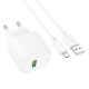 СЗУ Hoco CS52A Surplus QC3.0 (1USB-A) + кабель USB to MicroUSB