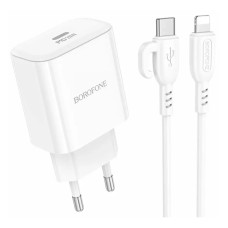 СЗУ Borofone BA81A PD20W (1USB-C) + кабель Type-C to Lightning