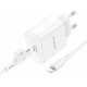 СЗУ Borofone BA81A PD20W (1USB-C) + кабель Type-C to Lightning