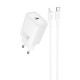 СЗУ Hoco N62 Gentle PD30W (1USB-C) + кабель Type-C to Lightning