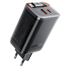 СЗУ Acefast A111 GaN With Retractable Cable Type-C PD67W (1USB-A/1C)