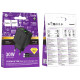 СЗУ Hoco CS84A Excellent with digital display PD30W+QC3.0 (1USB-A/1C) + кабель Type-C to Type-C