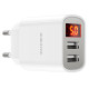 СЗУ Borofone BA58A with digital display 2.4A (2USB-A)