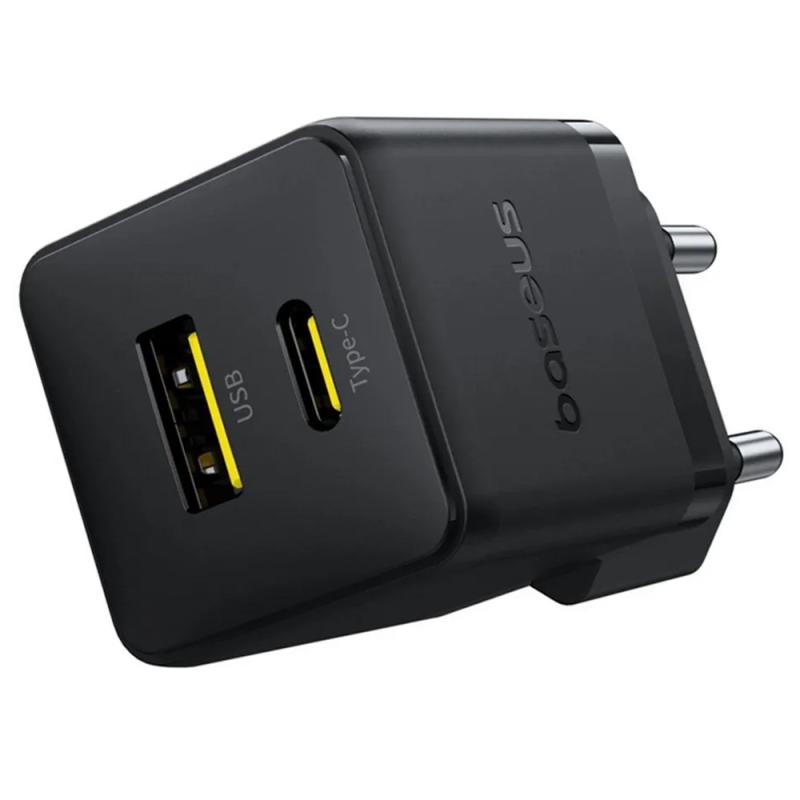 СЗУ Baseus Palm Fast Charger 30W (1USB-A/1C) (P1011160A)