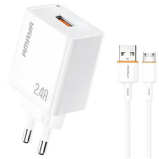 СЗУ Amaya E79D 2.4A (1USB-A) + кабель USB to MicroUSB