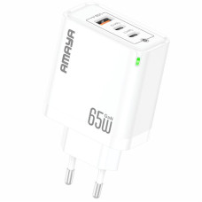 СЗУ Amaya E102T PD65W+QC3.0 GaN (1USB-A/2C)