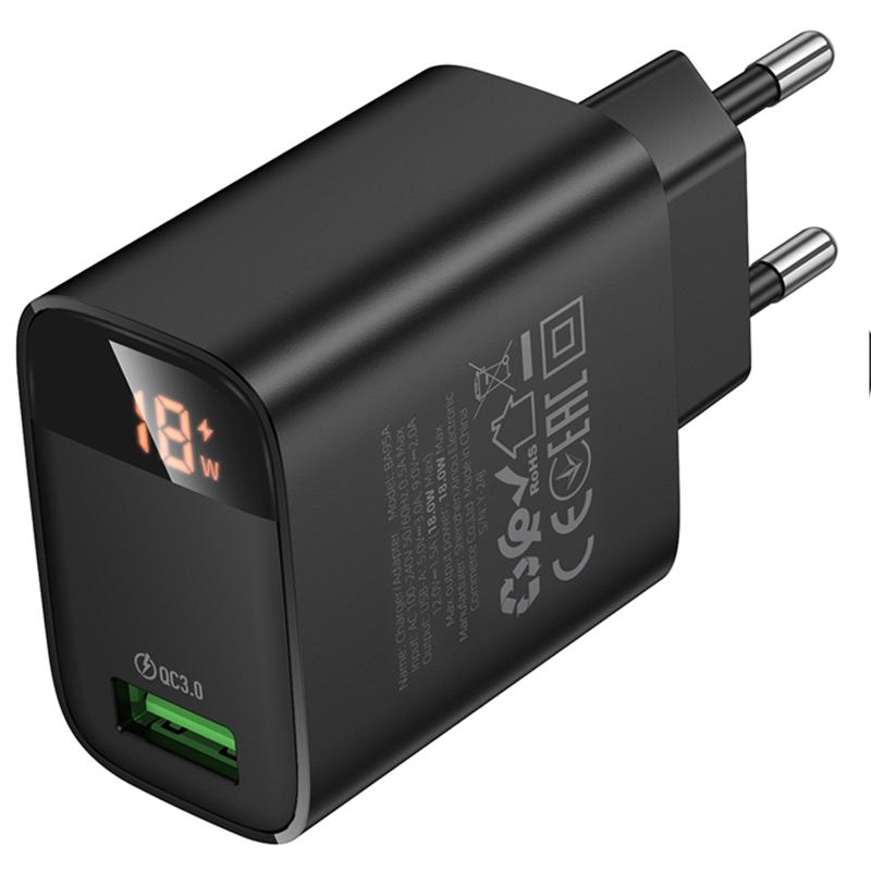 СЗУ Borofone BA95A Ilustre QC3.0 (1USB-A)