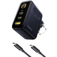 СЗУ Baseus PicoGo AE21 Fast Charger 100W (1USB-A/2C) + кабель Type-C to Type-C (E0121B)
