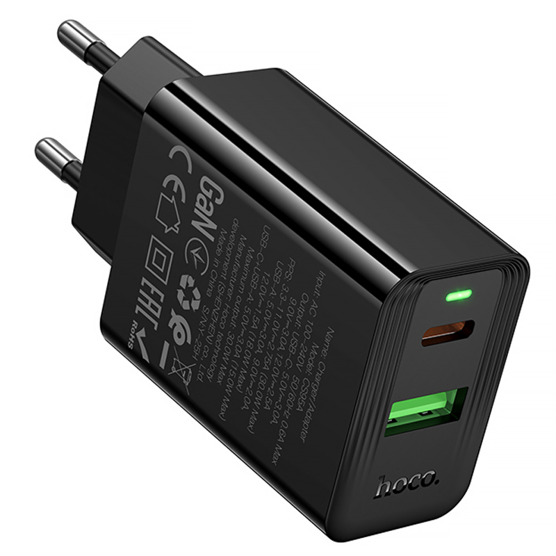 Уценка СЗУ Hoco CS95A Leader PD30W+QC3.0 (1USB-A/1C)
