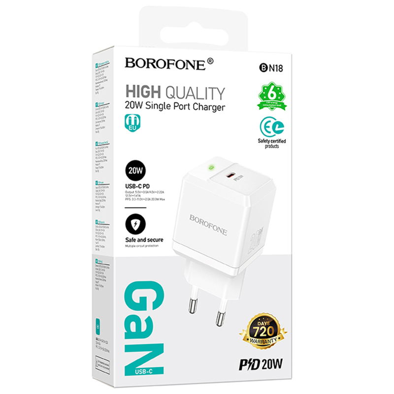 Уценка СЗУ Borofone BN18 Intenso PD20W (1USB-C)
