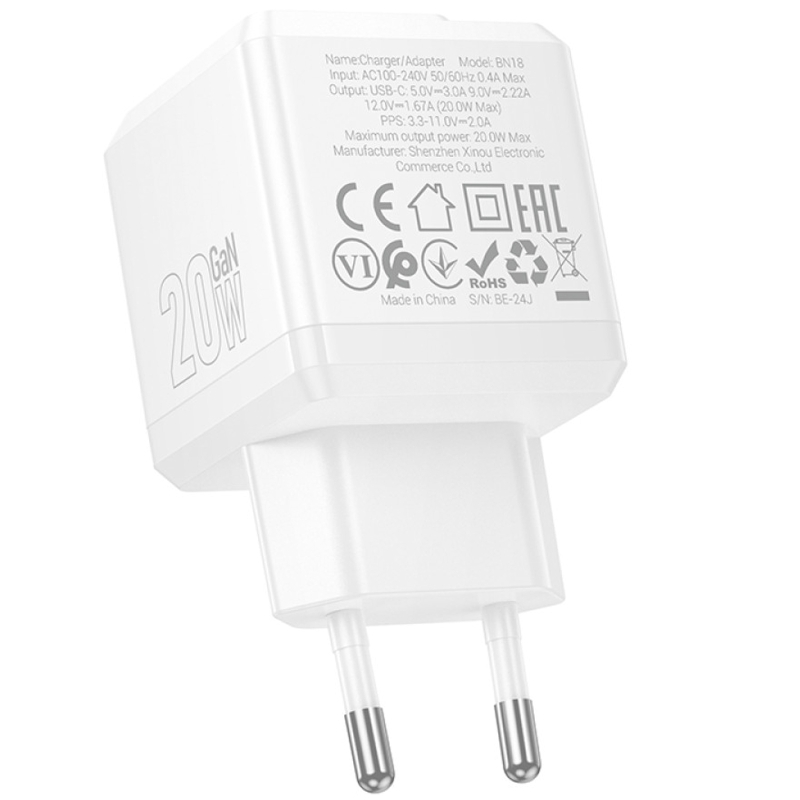 Уценка СЗУ Borofone BN18 Intenso PD20W (1USB-C)