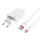 СЗУ Borofone BA21A Long journey QC3.0 3A (1USB-A) + кабель USB to Type-C