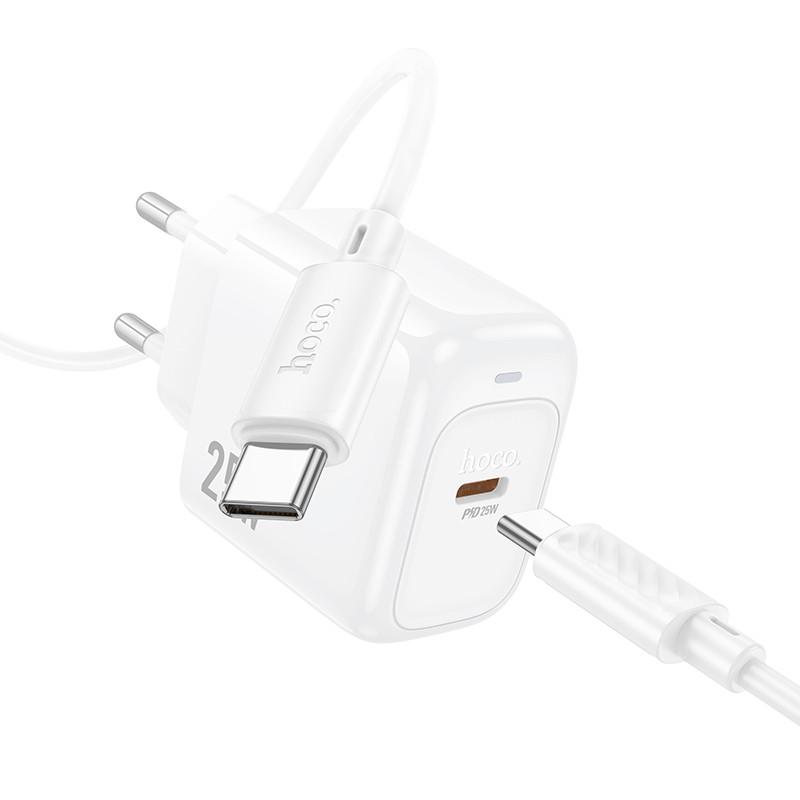 СЗУ Hoco CS53A Surplus PD25W (1USB-C) + кабель Type-C to Type-C