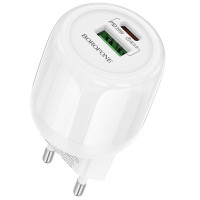 СЗУ Borofone BA93A Lustrous PD20W+QC3.0 (1USB-A/1C)