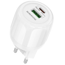 СЗУ Borofone BA93A Lustrous PD20W+QC3.0 (1USB-A/1C)