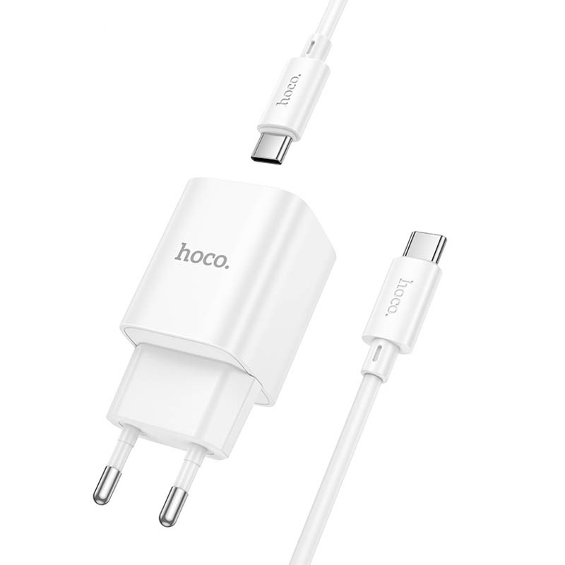 СЗУ Hoco C149A Charm PD30W+QC3.0 (1USB-A/1C) + кабель Type-C to Type-C