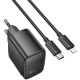 СЗУ Hoco CS61A Bright PD30W+QC3.0 (1USB-A/1C) + кабель Type-C to Lightning