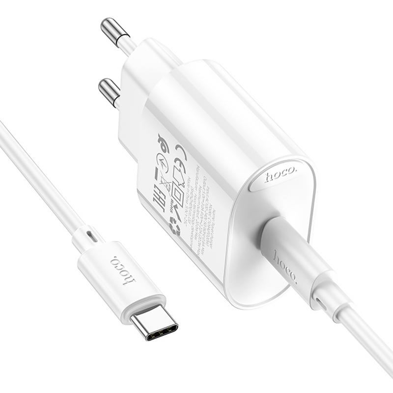 СЗУ Hoco C109A Fighter PD20W (1USB-C) + кабель Type-C to Type-C