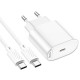 СЗУ Hoco C109A Fighter PD20W (1USB-C) + кабель Type-C to Type-C