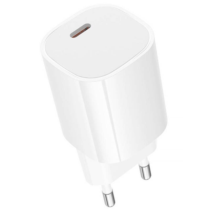 СЗУ Borofone BA103A Pudding PD20W (1USB-C) + кабель Type-C to Lightning