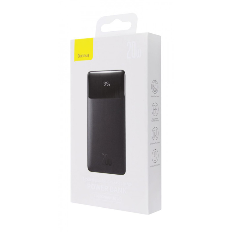 Портативна Батарея Baseus Bipow Overseas 20W 10000mAh black