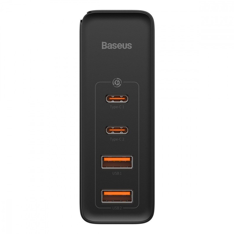 МЗП Baseus GaN2 Pro Quick Charger 100W (2Type-C + 2USB) black