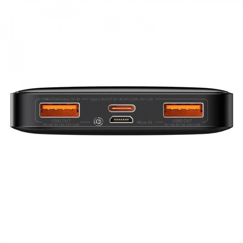 Портативна Батарея Baseus Bipow Overseas 20W 10000mAh black