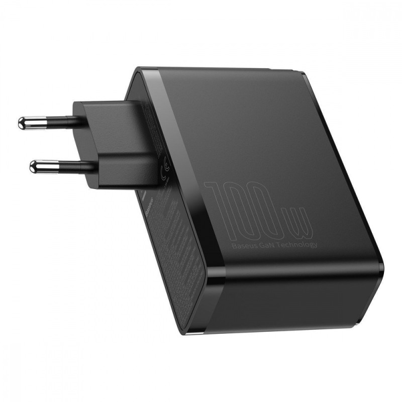 МЗП Baseus GaN2 Pro Quick Charger 100W (2Type-C + 2USB) black