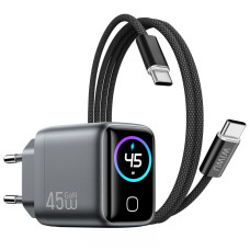 СЗУ WIWU CHG500 Voyager PD45W (1USB-C) + кабель Type-C to Type-C