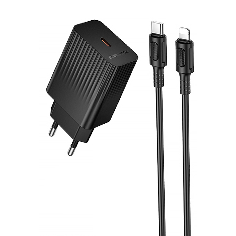 Уценка СЗУ Borofone BAS75A Source PD30W (1USB-C) + кабель Type-C to Lightning