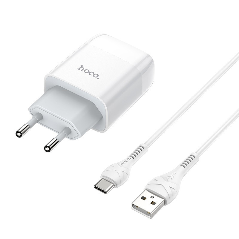 СЗУ Hoco C73A (2USB/2.4A) + Type-C