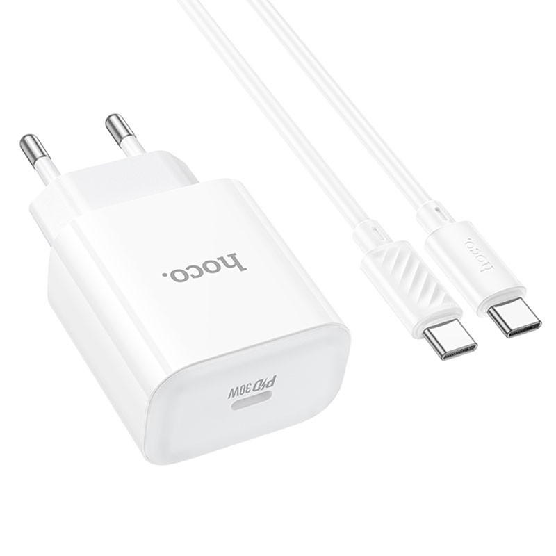 СЗУ Hoco C76A Pro Majestic PD30W (1USB-C) + кабель Type-C to Type-C