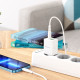 СЗУ Borofone BN7 PD20W+QC3.0 (1USB-A/1C) + Type-C to Lightning