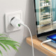 СЗУ Borofone BN7 PD20W+QC3.0 (1USB-A/1C) + Type-C to Lightning