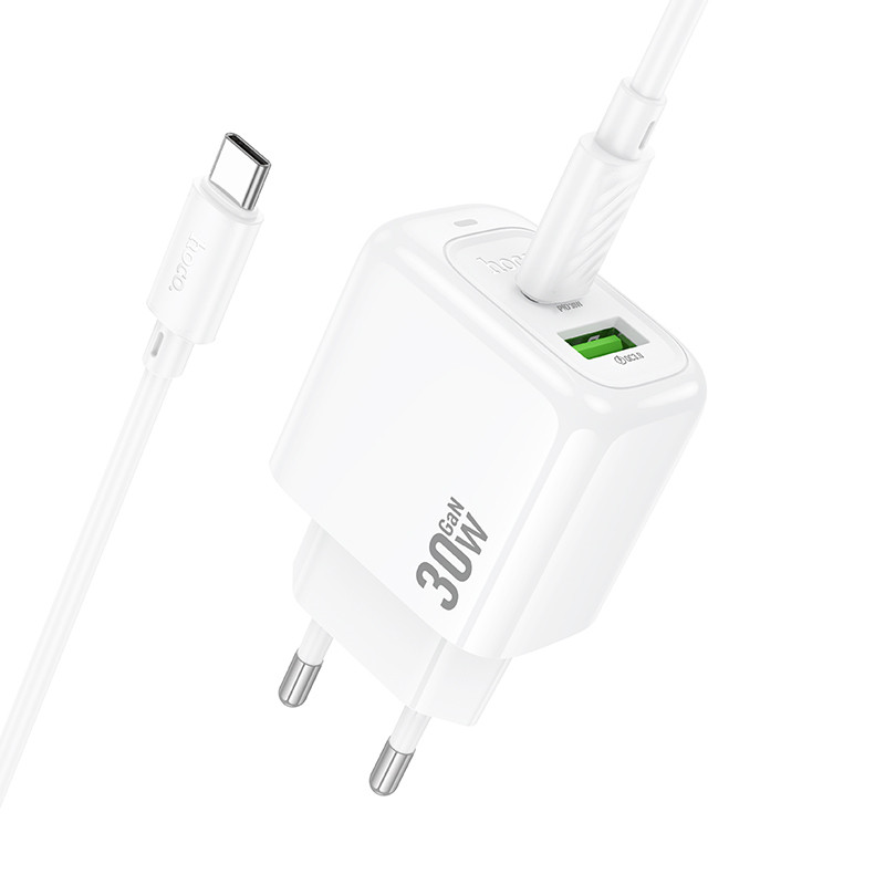СЗУ Hoco CS55A Surplus PD30W+QC3.0 (1USB-A/1C) + Type-C to Type-C