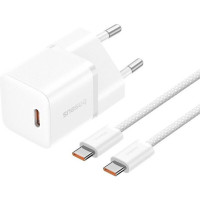 СЗУ Baseus GaN5 Fast Charger (mini) 1C 25W + Type-C to Type-C (P10110909113)