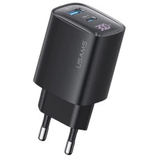 СЗУ Usams US-CC229 GaN Digital Display XC Ser. 30W (1USB-A/1C)