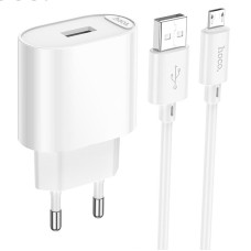 СЗУ Hoco C109A Fighter 10.5W (1USB-A) + кабель USB to MicroUSB