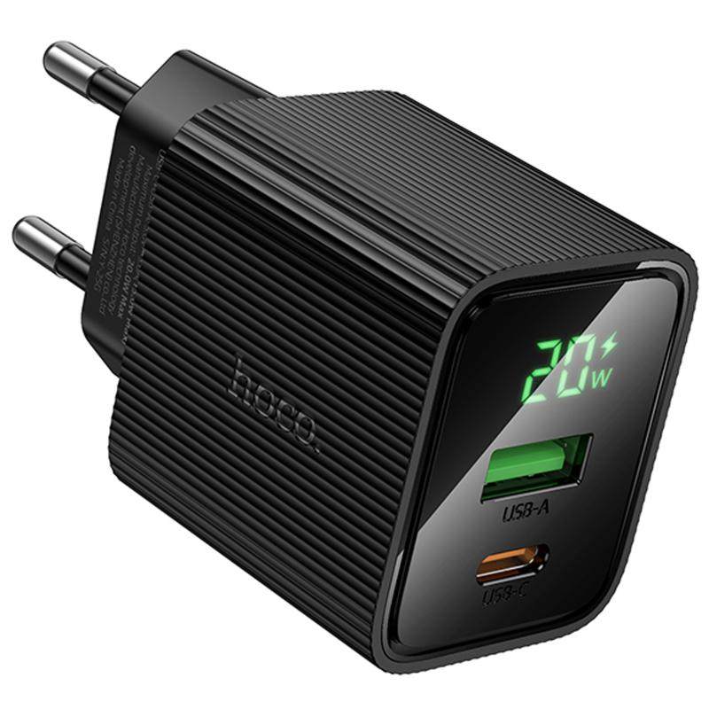 СЗУ Hoco CS83A Excellent with digital display PD20W+QC3.0 (1USB-A/1C)