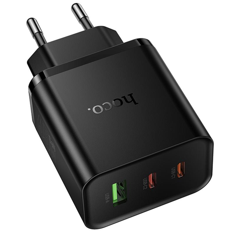 СЗУ Hoco N75 Grande 65W QC+PD (1USB-A/2C)