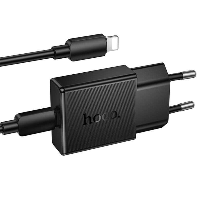 СЗУ Hoco N72 Speed ultra-thin PD20W (1USB-C) + кабель Type-C to Lightning