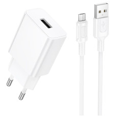 СЗУ Borofone BA110A Lemi 7.5W (1USB-A) + кабель USB to MicroUSB